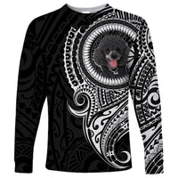 Polynesian Poodle Dog Long Sleeve Shirt Dog In My Heart LT6 - Wonder Print Shop