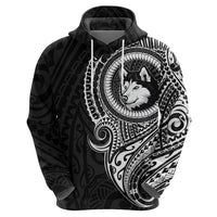 Polynesian Husky Dog Hoodie Dog In My Heart LT6 - Wonder Print Shop