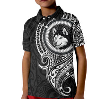 Polynesian Husky Dog Kid Polo Shirt Dog In My Heart LT6 - Wonder Print Shop
