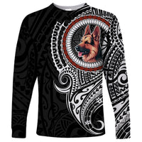 Polynesian German Shepherd Dog Long Sleeve Shirt Dog In My Heart LT6 - Wonder Print Shop