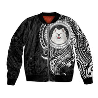Polynesian Samoyed Dog Bomber Jacket Dog In My Heart LT6 - Wonder Print Shop