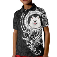 Polynesian Samoyed Dog Kid Polo Shirt Dog In My Heart LT6 - Wonder Print Shop