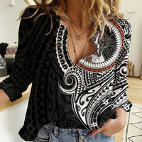 Polynesian Boxer Dog Women Casual Shirt Dog In My Heart LT6 - Wonder Print Shop