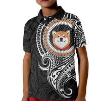 Polynesian Shiba Inu Dog Kid Polo Shirt Dog In My Heart LT6 - Wonder Print Shop