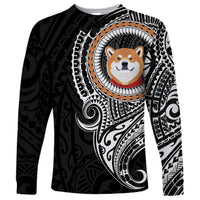 Polynesian Shiba Inu Dog Long Sleeve Shirt Dog In My Heart LT6 - Wonder Print Shop