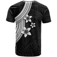 Polynesian T Shirt With Plumeria Flower White LT6 - Wonder Print Shop