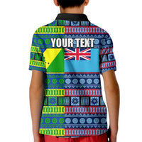 Custom Fiji Malampa Polo Shirt for Kid Tribal Patterns LT6 - Wonder Print Shop