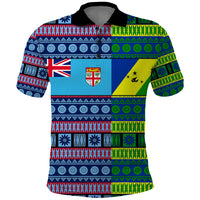 Custom Fiji Malampa Polo Shirt Tribal Patterns LT6 - Wonder Print Shop