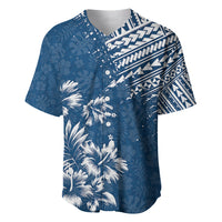 Hawaii Summer Baseball Jersey Mix Polynesian Dark Blue LT6 - Wonder Print Shop