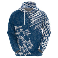 Hawaii Summer Hoodie Mix Polynesian Dark Blue LT6 - Wonder Print Shop