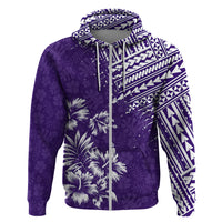 Hawaii Summer Hoodie Mix Polynesian Purple LT6 - Wonder Print Shop