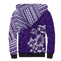 Hawaii Summer Sherpa Hoodie Mix Polynesian Purple LT6 - Wonder Print Shop