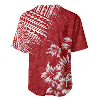 Hawaii Summer Baseball Jersey Mix Polynesian Red LT6 - Wonder Print Shop