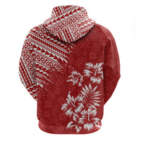 Hawaii Summer Hoodie Mix Polynesian Red LT6 - Wonder Print Shop