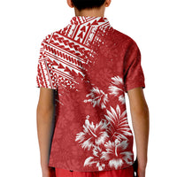 Hawaii Summer Kid Polo Shirt Mix Polynesian Red LT6 - Wonder Print Shop