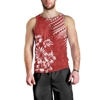 hawaii-summer-men-tank-top-mix-polynesian-red
