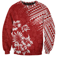 Hawaii Summer Sweatshirt Mix Polynesian Red LT6 - Wonder Print Shop