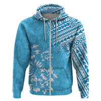 Hawaii Summer Hoodie Mix Polynesian Light Blue LT6 - Wonder Print Shop