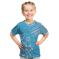 Hawaii Summer Kid T Shirt Mix Polynesian Light Blue LT6 - Wonder Print Shop