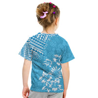 Hawaii Summer Kid T Shirt Mix Polynesian Light Blue LT6 - Wonder Print Shop