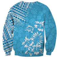 Hawaii Summer Sweatshirt Mix Polynesian Light Blue LT6 - Wonder Print Shop