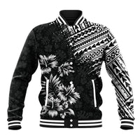 Hawaii Summer Baseball Jacket Mix Polynesian Black LT6 - Wonder Print Shop