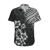 Hawaii Summer Hawaiian Shirt Mix Polynesian Black LT6 - Wonder Print Shop