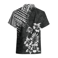 Hawaii Summer Hawaiian Shirt Mix Polynesian Black LT6 - Wonder Print Shop