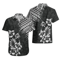 Hawaii Summer Hawaiian Shirt Mix Polynesian Black LT6 - Wonder Print Shop