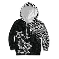 Hawaii Summer Kid Hoodie Mix Polynesian Black LT6 - Wonder Print Shop