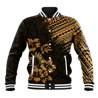 Hawaii Summer Baseball Jacket Mix Polynesian Gold LT6 - Wonder Print Shop