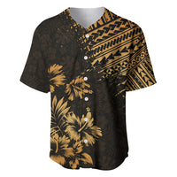 Hawaii Summer Baseball Jersey Mix Polynesian Gold LT6 - Wonder Print Shop
