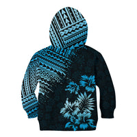 Hawaii Summer Kid Hoodie Mix Polynesian Black-Blue LT6 - Wonder Print Shop