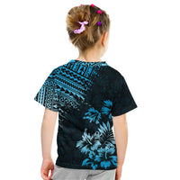 Hawaii Summer Kid T Shirt Mix Polynesian Black-Blue LT6 - Wonder Print Shop