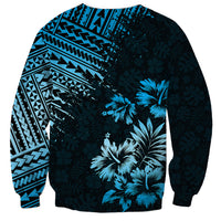 Hawaii Summer Sweatshirt Mix Polynesian Black-Blue LT6 - Wonder Print Shop