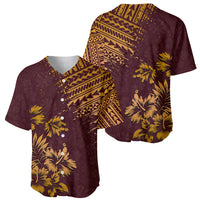 Hawaii Summer Baseball Jersey Mix Polynesian Brown LT6 - Wonder Print Shop