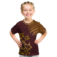 Hawaii Summer Kid T Shirt Mix Polynesian Brown LT6 - Wonder Print Shop