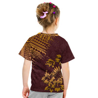 Hawaii Summer Kid T Shirt Mix Polynesian Brown LT6 - Wonder Print Shop