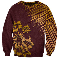 Hawaii Summer Sweatshirt Mix Polynesian Brown LT6 - Wonder Print Shop
