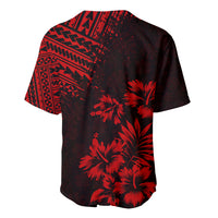 Hawaii Summer Baseball Jersey Mix Polynesian Black-Red LT6 - Wonder Print Shop