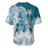 Polynesian Sea Turtle Baseball Jersey Tribal LT6 - Wonder Print Shop