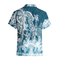 Polynesian Sea Turtle Hawaiian Shirt Tribal Blue LT6 - Wonder Print Shop