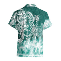 Polynesian Sea Turtle Hawaiian Shirt Tribal Green LT6 - Wonder Print Shop