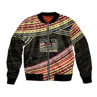 (Custom Personalised) Happy Fathers Day Polynesian Bomber Jacket I Love You Dad LT6 - Wonder Print Shop