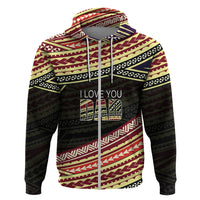 Personalized Happy Fathers Day Polynesian Hoodie I Love You Dad LT6 - Wonder Print Shop