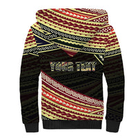 (Custom Personalised) Happy Fathers Day Polynesian Sherpa Hoodie I Love You Dad LT6 - Wonder Print Shop