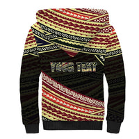 (Custom Personalised) Happy Fathers Day Polynesian Sherpa Hoodie I Love You Dad LT6 - Wonder Print Shop