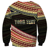 (Custom Personalised) Happy Fathers Day Polynesian Sweatshirt I Love You Dad LT6 - Wonder Print Shop