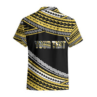 (Custom Personalised) Happy Fathers Day Polynesian Hawaiian Shirt I Love You Dad Gold LT6 - Wonder Print Shop