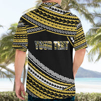 (Custom Personalised) Happy Fathers Day Polynesian Hawaiian Shirt I Love You Dad Gold LT6 - Wonder Print Shop
